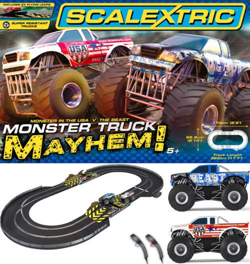 scalextric monster truck mayhem set