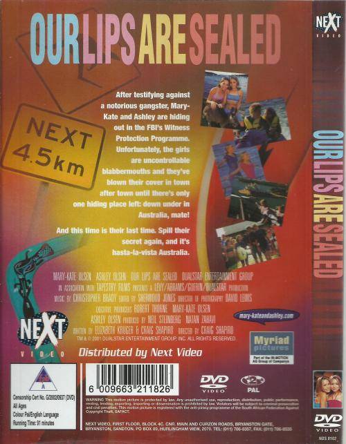 Movies Our Lips Are Sealed (DVD) was listed for R60.00 on 13 Dec at