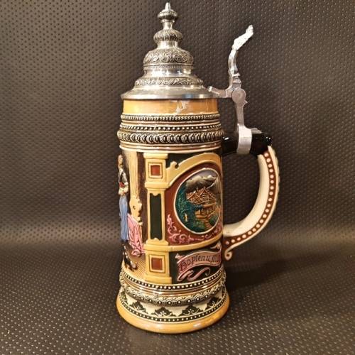 Tankards RARE!!! Large Highly Detailed German Beer Stein!!! was sold