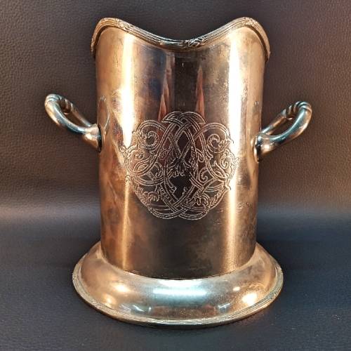 Pewter Polished Pewter Wine Bottle Holder was sold for R300.00 on 24