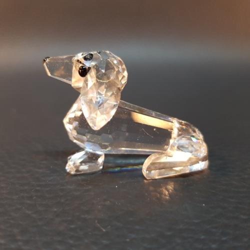 Swarovski - Swarovski Crystal Dachshund Figurine Was Sold For R220.00 