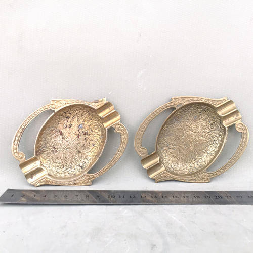 Brass Vintage Solid Brass Indian Ashtrays was sold for R1.00 on 30