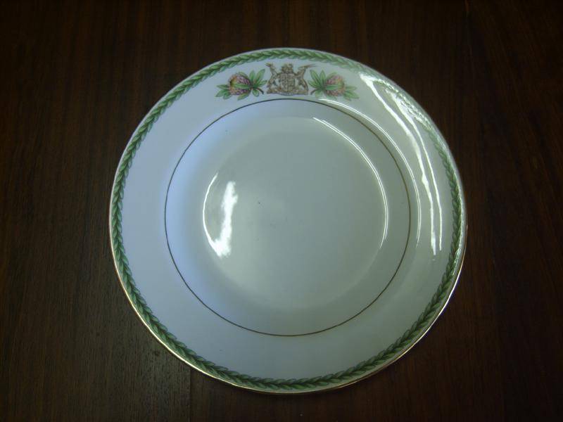 South African Porcelain PRESIDENTIAL SPODE PLATE OLD SA COAT OF