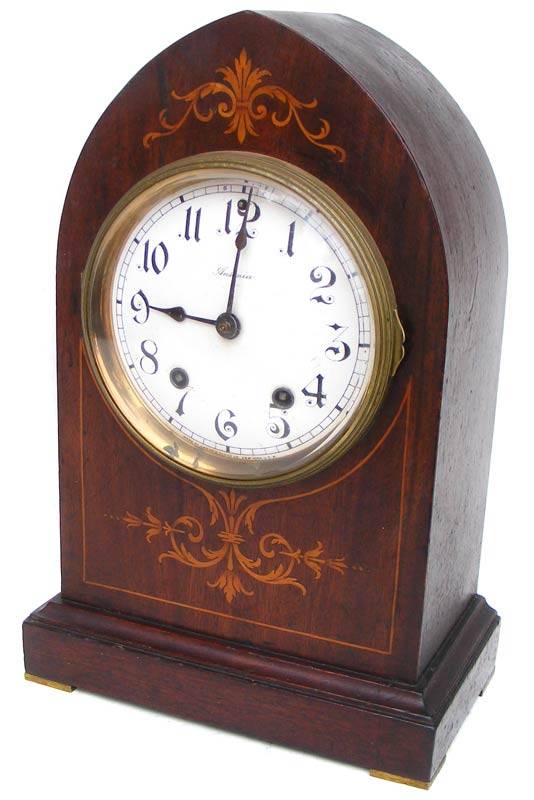 Mantel Clocks Edwardian Era ANSONIA Mahogany Mantle Clock 19001910