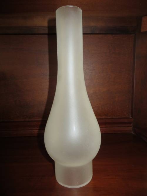 Lamps & Lanterns Frosted Glass Oil Lamp Chimney Shade was sold for