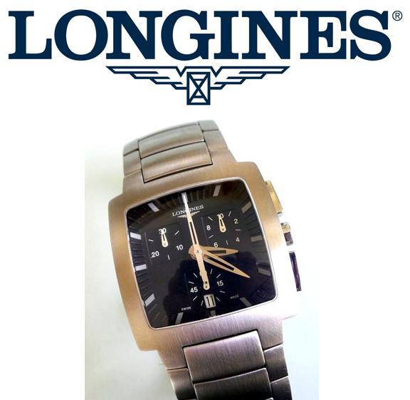 LONGINES OPPOSITION CHRONOGRAPH SWISS MADE QUARTZ WATCH L3.628.4 IN BOX BOOKLET