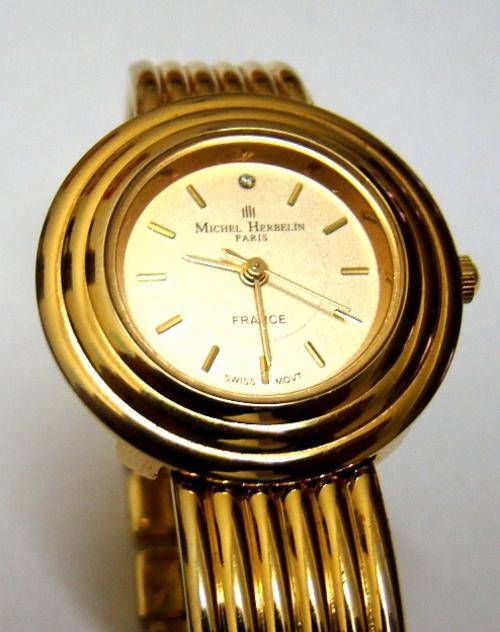 Women's Watches MICHEL HERBELIN LADIES WATCH 18CT GOLD PLATED