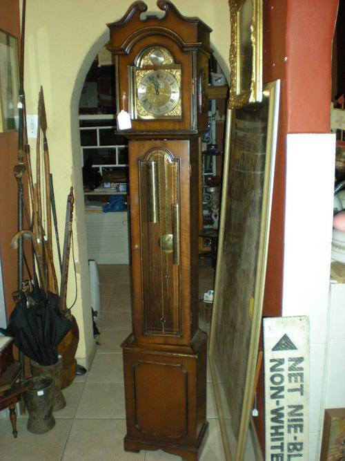Grandfather & Longcase Clocks TEMPUS FUGILE GRANDFATHER CLOCK was sold for R4,250.00 on 3 Aug