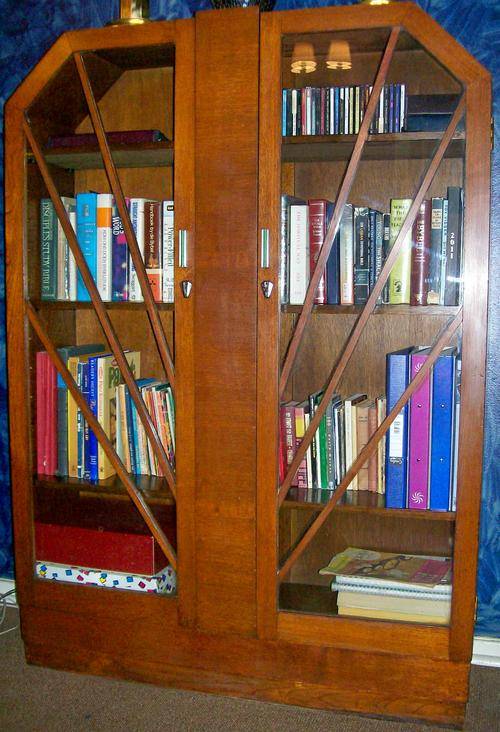 Bookcases *** MAGNIFICENT & VERY COLLECTABLE ART DECO BOOKCASE/DISPLAY *** was sold