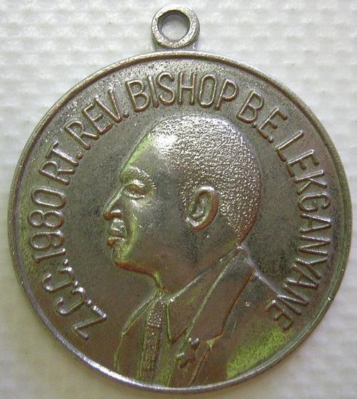 Medallions - Medallion Z.C.C. 1980 Rt. Rev. Bishop B. E. Lekganyane ...