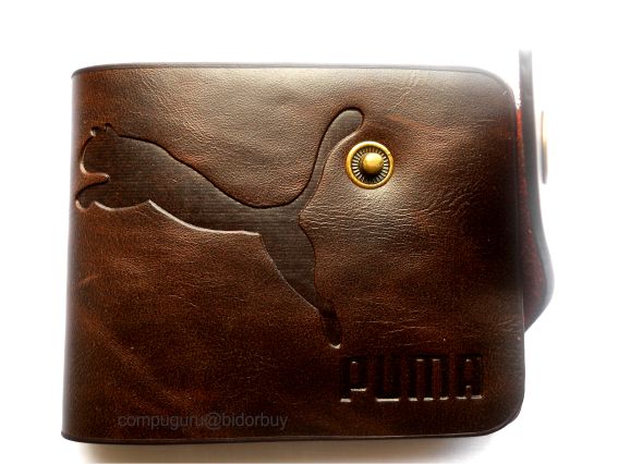 puma men's wallet leather purse