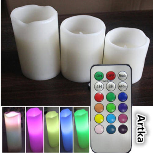 Candles & Holders LED Remote Candle Designs \ Flameless Wax Remote