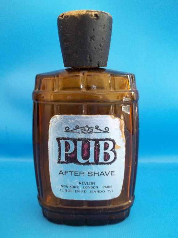 Bottles Vintage Revlon PUB Aftershave Bottle Height 14cm was sold