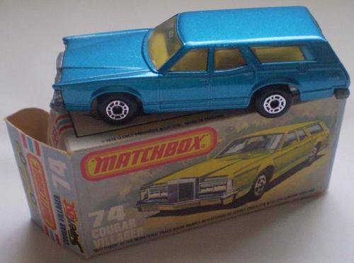 Matchbox 1978 Matchbox Cougar Villager No74 was sold for