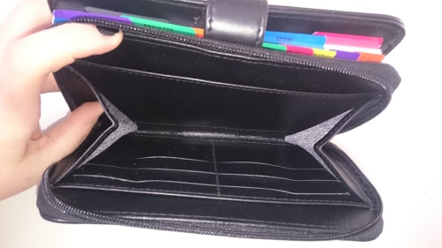 Purses & Wallets - FOSSIL BLACK LEATHER ORGANIZER WALLET. DAY PLANNER. was sold for R1.00 on 30 ...