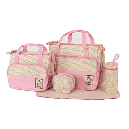 Nappy Bags - 5 in 1 Multifunctional Diaper Bag (PINK) was sold for R180.00  on 30 May at 08:31 by Dhali store in Johannesburg (ID:465864548)