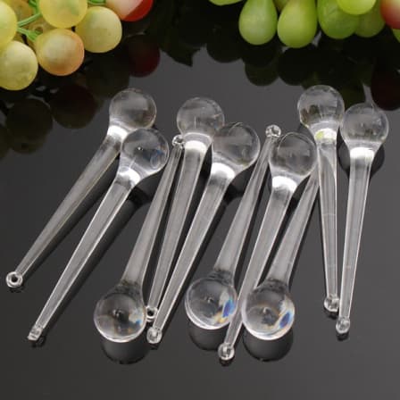 10pcs Clear Crystal Chandelier Light, Glass Fruit Chandelier Parts Suppliers