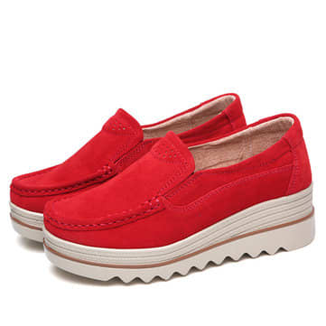 Other Women's Shoes - Women Suede Breathable Slip On Platforms Casual ...