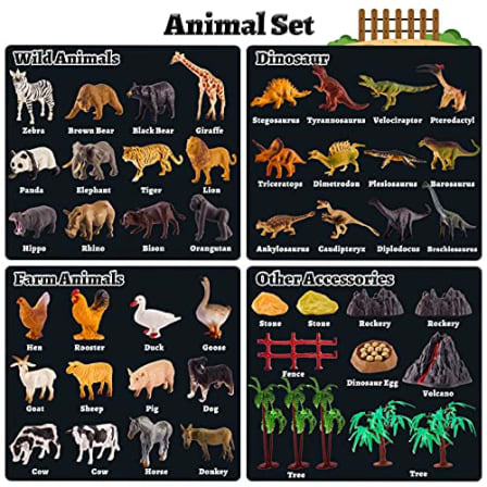 Animals & Nature - TOEY PLAY Realistic Mini Animal Figures Set for Toddler  Plastic Wild Animal Farm Animal Dinosaur ... was listed for  on 11  Oct at 08:16 by PaperTown Africa