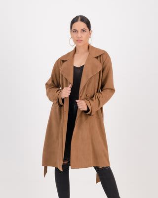 Mode Suede Trench Mocca Xl, Trench Coat Jackets Cape Town