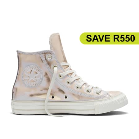 Sneakers - CONVERSE CHUCK TAYLOR ALL STAR BRUSH OFF LEATHER HIGH TOP SHOE  Q4/19 - CREAM - UK03 was listed for R550.00 on 2 Oct at 01:14 by Rand  Outfitters ZA in Johannesburg (ID:486272529)