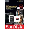 SanDisk Extreme Pro microSD UHS I Card 512GB for 4K Video 200MB/s Read, 140MB/s Write (With Adaptor)
