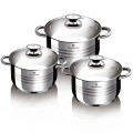 Blaumann 6 Piece Stainless Steel Induction Bottom Cookware Set - Gourmet Line ***Brand New***
