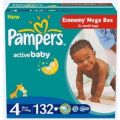 Pampers Active Baby Mega Pack 132's (Maxi)