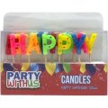 Happy Birthday Letter Candles (Mixed Colours)