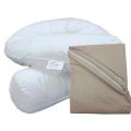 Bodypillow Comfi-Curve 100% Pure Cotton (Pillowcase Included) - Coffee