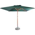 Cape Umbrellas Tokai Patio 2.5m Wooden Classic Line Umbrella (Green) (Square)