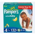 Pampers Active Baby Mega Pack 132's (Maxi)