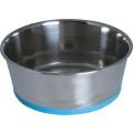 Rogz Stainless Steel Slurp Dog Bowl - Extra Extra Large 3700ml (Blue Base)