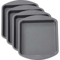 DAMAGED PACKAGING - Wilton 4Pc Easy Layers 6x6 Inch Square Cake Baking Oven Pan
