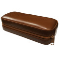 AB Collezioni Womens Mens Travel Leather Box Case Compartment for 2x Watches