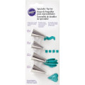 Wilton 4Pc Specialty Piping Nozzle Tip Buttercream Icing Decorating Effects Set