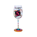 Lolita Pisces Zodiac Wine Glass Is A Water Sign Hand Decorated Unique Gift