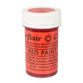 Sugarflair Red Edible Paint Cake Icing Matt Colour for Sugarpaste Decorating