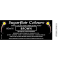Sugarflair Airbrush Edible Liquid Food Colouring for Airbrushing - Brown 60ml