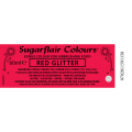 Sugarflair Glitter Airbrush Edible Food Colouring Liquid - Glitter Red 60ml