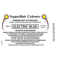 Sugarflair Powder Puff Edible Pump Spray Lustre Dust 10g - Electric Blue