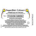 Sugarflair Powder Puff Edible Pump Spray Lustre Dust 10g - Fusion Green