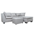 Bava Corner Couch - Light Grey - Right Hand