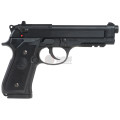 (100 FREE BB's) KWC m92 Berreta Airsoft Spring Pistol - Black (No CO2 Required)