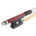 Professional 4/4 Black Handle Arbor White Copper Horsehair Violin Bow