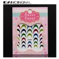 Multi Colored Glitter Shiny French Tip Nail Art Sticker Manicure Decal Decoration