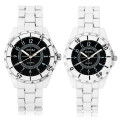 SWIDU SWI-031 Stainless Steel Withe Band Couples Watch -* Female | White