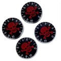 Speed Control Knobs With Skull Crossbones For Electric Guitar -* Red