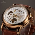 brand new!! KRONEN & SOHNE **ROSE GOLD** Warrior Automatic Mechanical Leather Watch