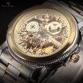 brand new!! KRONEN & SOHNE Steam Engine Skeletor Automatic Mechanical Watch w/ box, papers